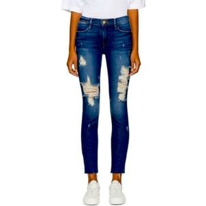 FRAME Le High Distressed Skinny Jeans Women’s Sz26 Enford